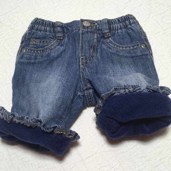 0-3m (5/$20) Fleece-Lined Jeans by 1989 Place - Picture 2 of 13